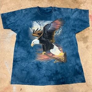 The Mountain Y2K Vintage American Flag Eagle Americana Shirt XXL